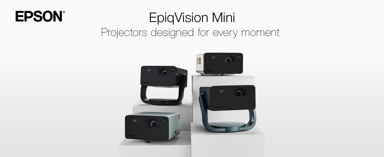 Epson EF-21W Mini Smart 3LCD Projector, Full HD, 1000 Lumens, 150